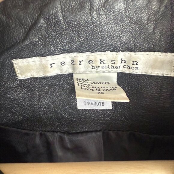Victoria's Secret Rezrekshn by Esther Chen | Vintage 00's Era Leather Jacket XS - Picture 12 of 16